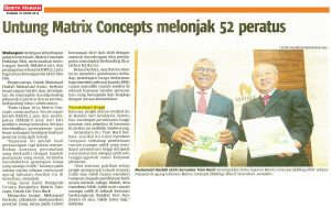 Untung Matrix Concepts Melonjak 52 Peratus - Berita Harian